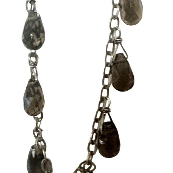 Vintage Silpada Sterling Silver Smoky Quartz Drop Necklace - Picture 8 of 11